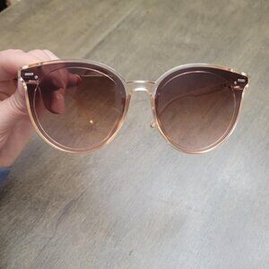 🆕SOJOS‎ Womens Brown Trendy Classic Round Retro Vintage Large Frame Sunglasses